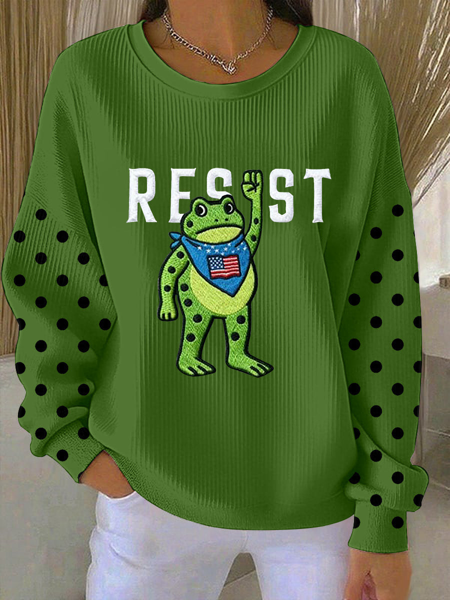 Portland Frog Resist Sweatshirt 8647 Portland Frog Sweatshirt Gifts for Activists Portland Frog Resist Sweatshirt 8647 Portland Frog Sweatshirt Gifts for Activists