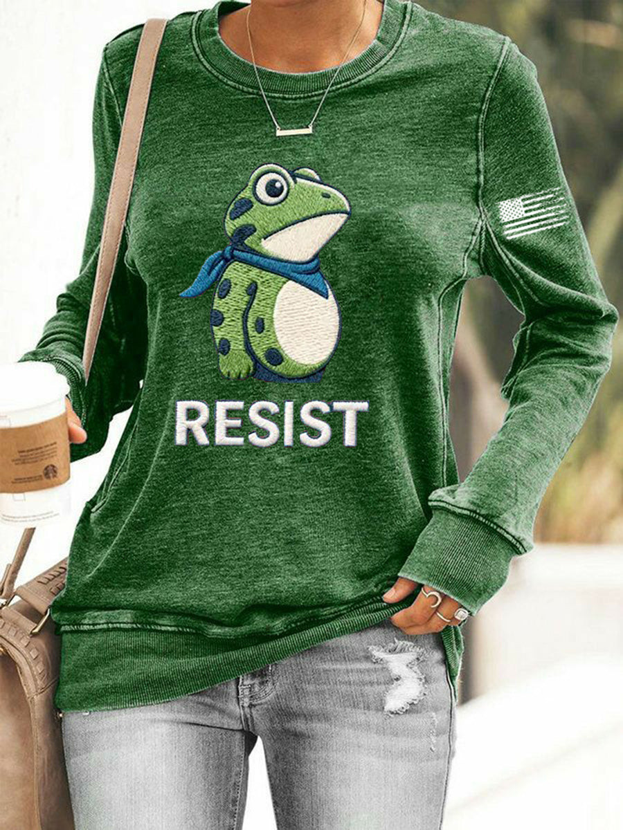 Portland Frog Resist Sweatshirt Anti Fascism Frog Sweatshirt No Kings Merch Gifts For Activists Portland Frog Resist Sweatshirt Anti Fascism Frog Sweatshirt No Kings Merch Gifts For Activists