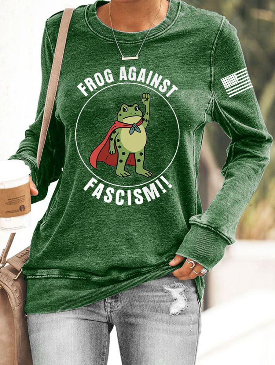 Portland Frog Resist Sweatshirt Frog Against Fascism Sweatshirt No Kings Merch Gifts for Her Portland Frog Resist Sweatshirt Frog Against Fascism Sweatshirt No Kings Merch Gifts for Her