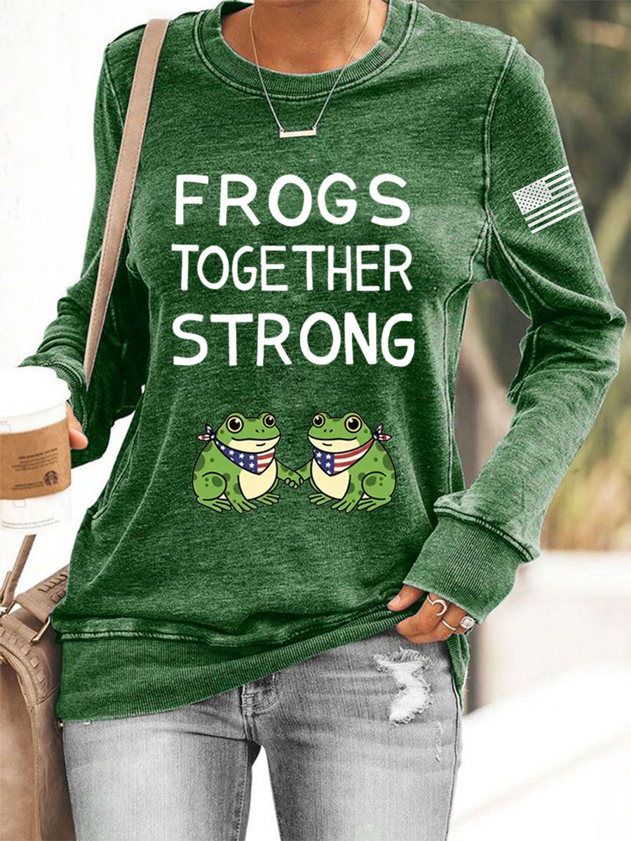 Portland Frog Resist Sweatshirt Frogs Together Strong Portland Frog Protestors Sweatshirt Portland Frog Resist Sweatshirt Frogs Together Strong Portland Frog Protestors Sweatshirt