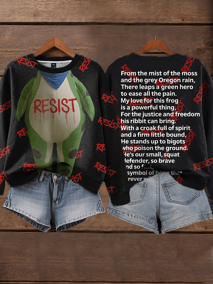 Portland Frog Resist Sweatshirt No Kings Sweatshirt 8647 Merch Gifts for Girlfriend Portland Frog Resist Sweatshirt No Kings Sweatshirt 8647 Merch Gifts for Girlfriend