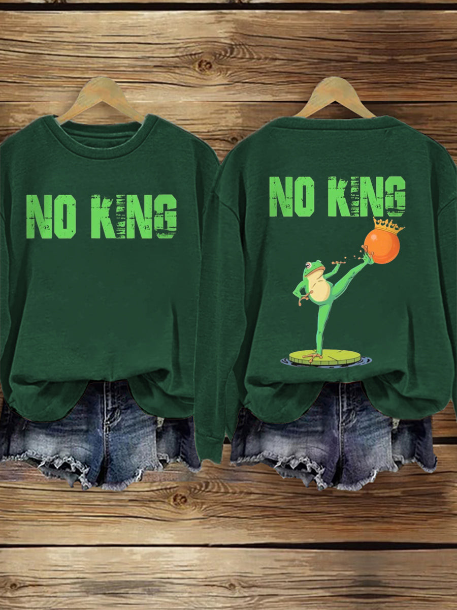 Portland Frog Resist Sweatshirt No Kings Sweatshirt FDT Gifts for Liberal Portland Frog Resist Sweatshirt No Kings Sweatshirt FDT Gifts for Liberal