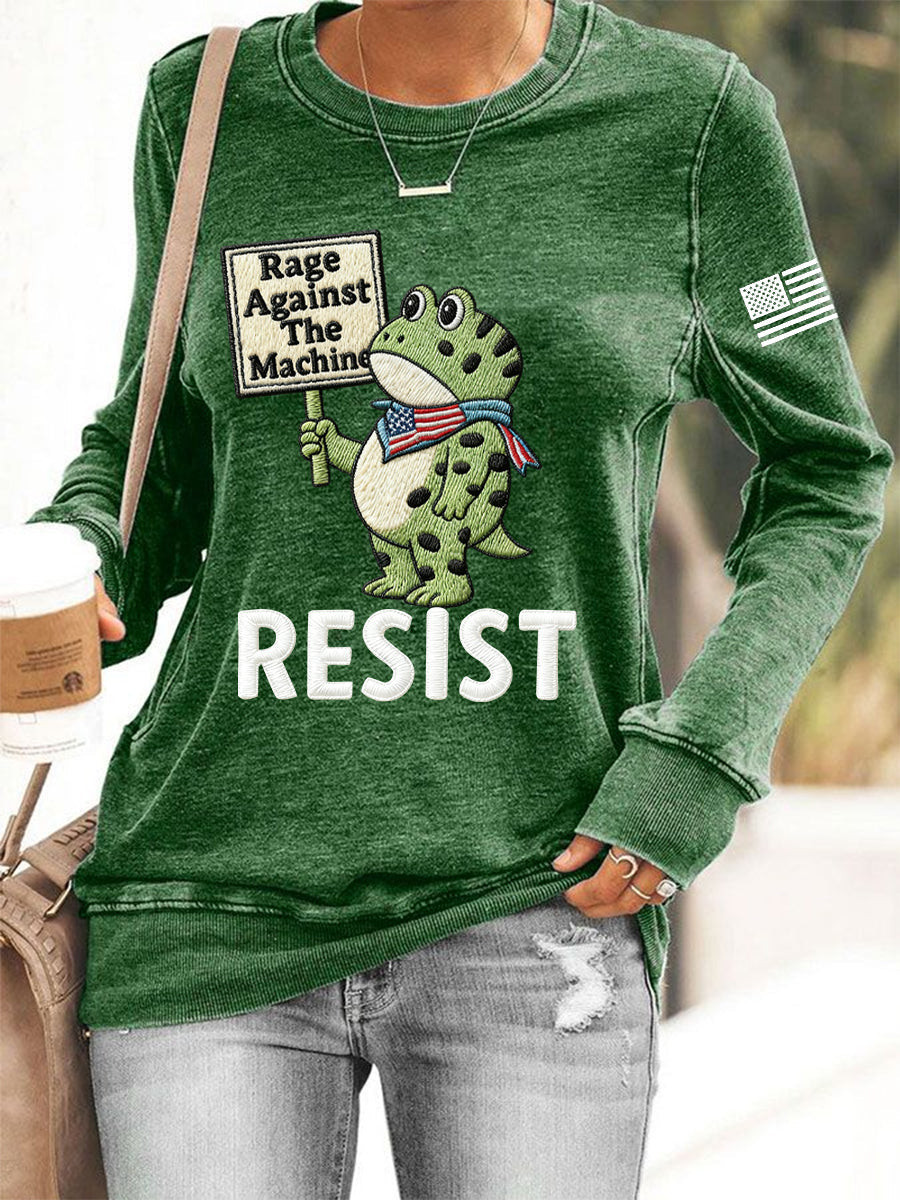 Portland Frog Resist Sweatshirt Portland Frog Against ICE Sweatshirt No Kings In America Merch Portland Frog Resist Sweatshirt Portland Frog Against ICE Sweatshirt No Kings In America Merch