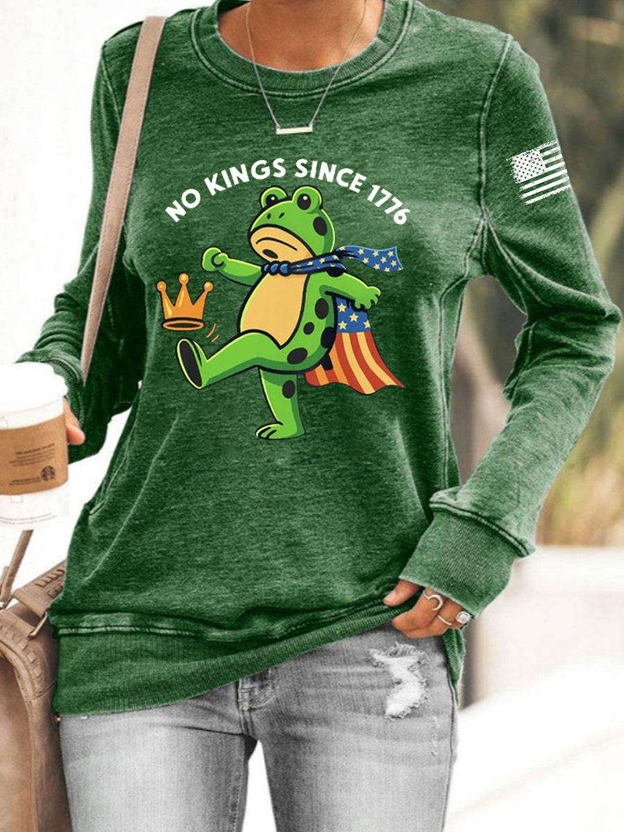 Portland Frog Resist Sweatshirt Portland Frog NO KINGS SINCE 1776 Sweatshirt No Kings In America Portland Frog Resist Sweatshirt Portland Frog NO KINGS SINCE 1776 Sweatshirt No Kings In America