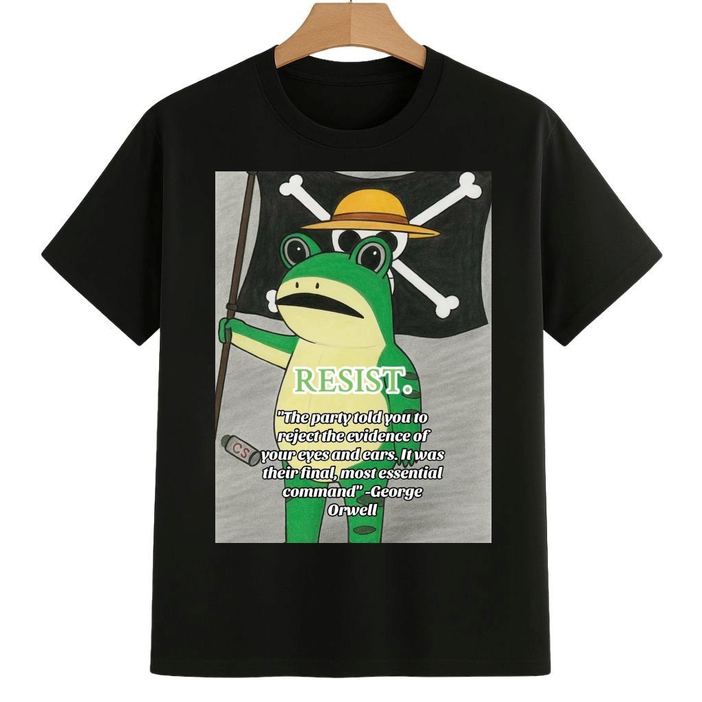 Portland Frog Resist x One Piece Shirt Anti ICE Frog Merch Portland Frog Resist x One Piece Shirt Anti ICE Frog Merch