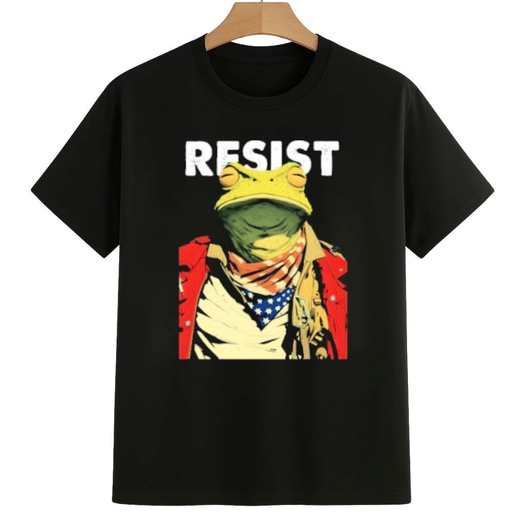 Portland Protest Frog Mocking ICE with Peaceful Protest Shirt Portland Frog Resist Merch