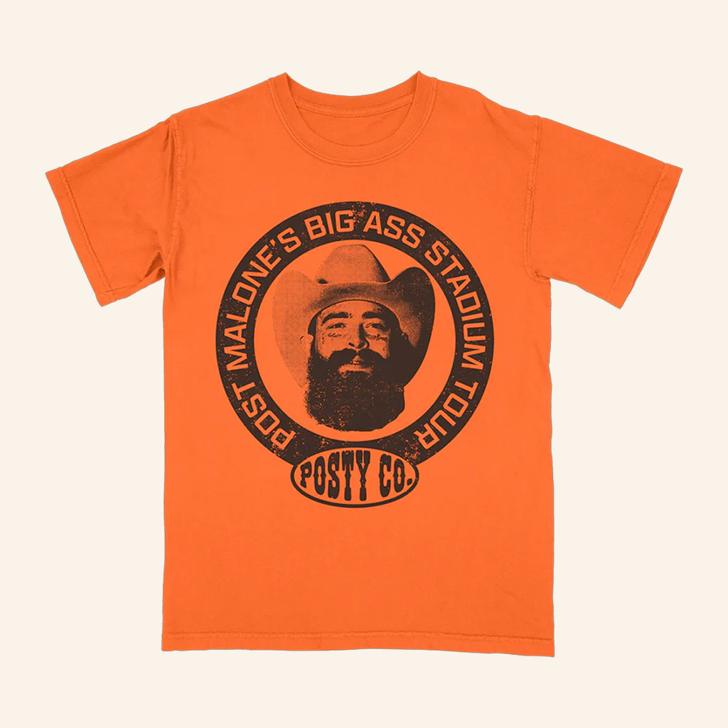 Post Malone Merch Big Ass Stadium Tour Circle Logo T-Shirt Music Gift Ideas For Guys