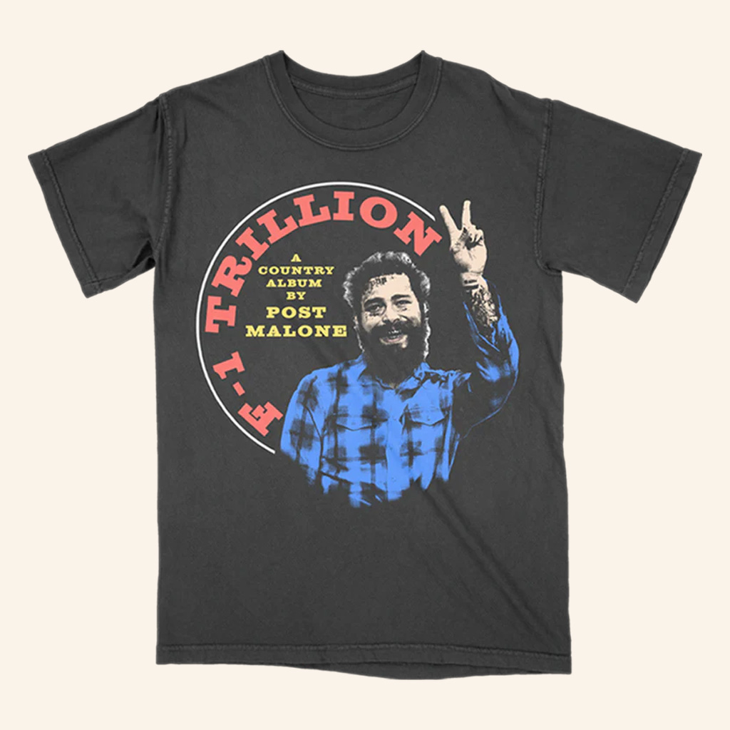 Post Malone Merch F1 Trillion Peace T-Shirt Gifts For Music Enthusiasts