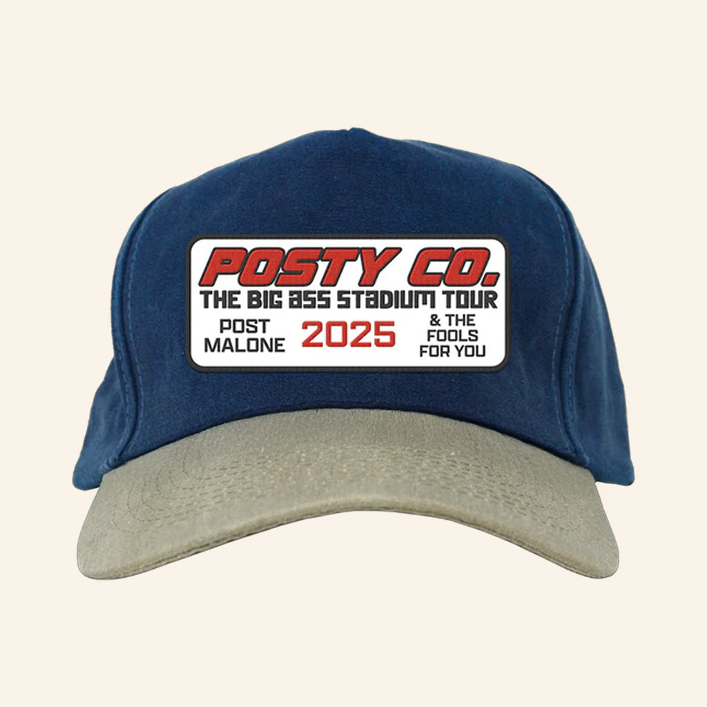 Post Malone Merch The Big Ass Stadium Tour 2025 Hat Embroidered Gifts For Music Lovers Post Malone Merch The Big Ass Stadium Tour 2025 Hat Embroidered Gifts For Music Lovers