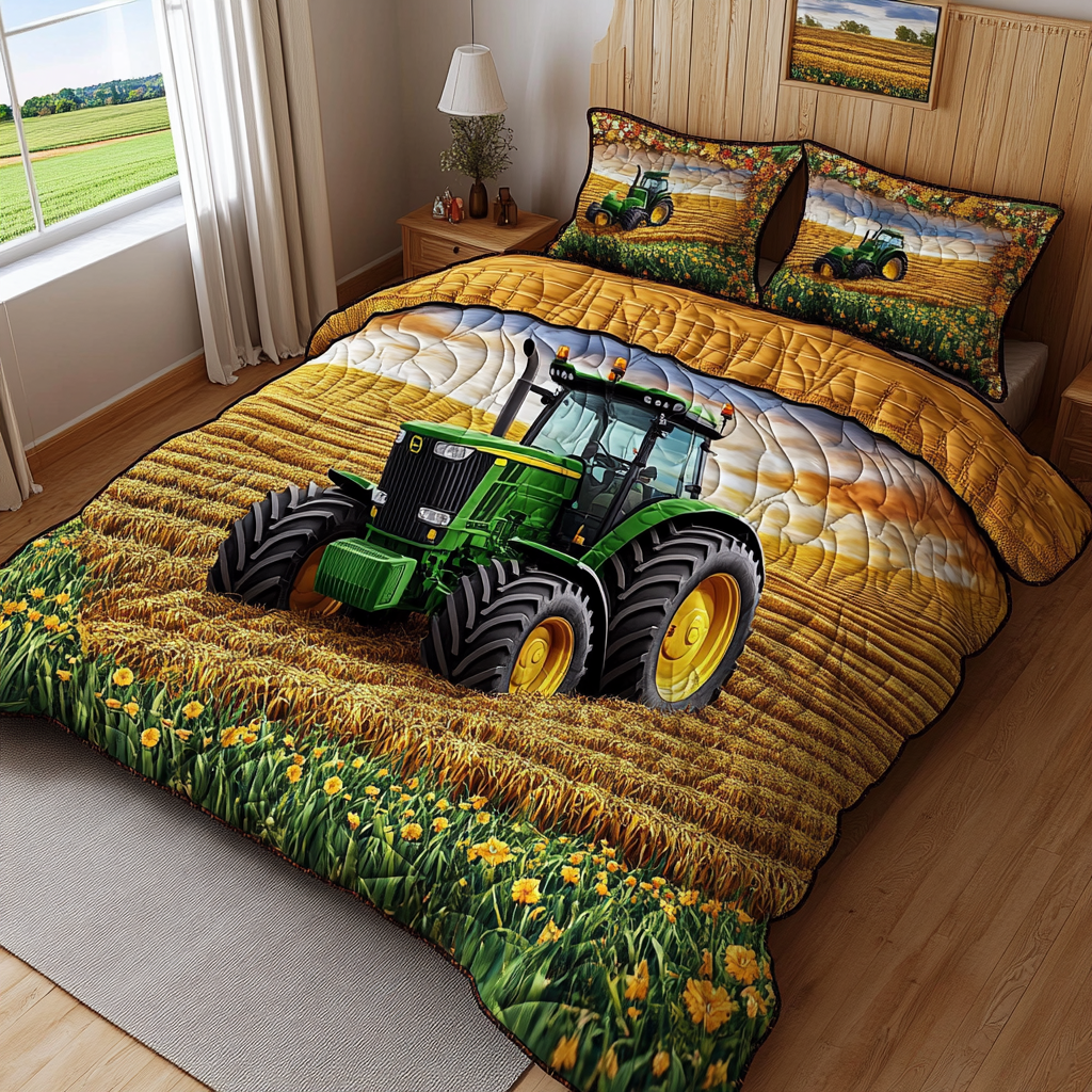 Power Drive Quilted Bedding Set Duvet Cover Bedspread Tractor Presents For Adults Power Drive Quilted Bedding Set Duvet Cover Bedspread Tractor Presents For Adults