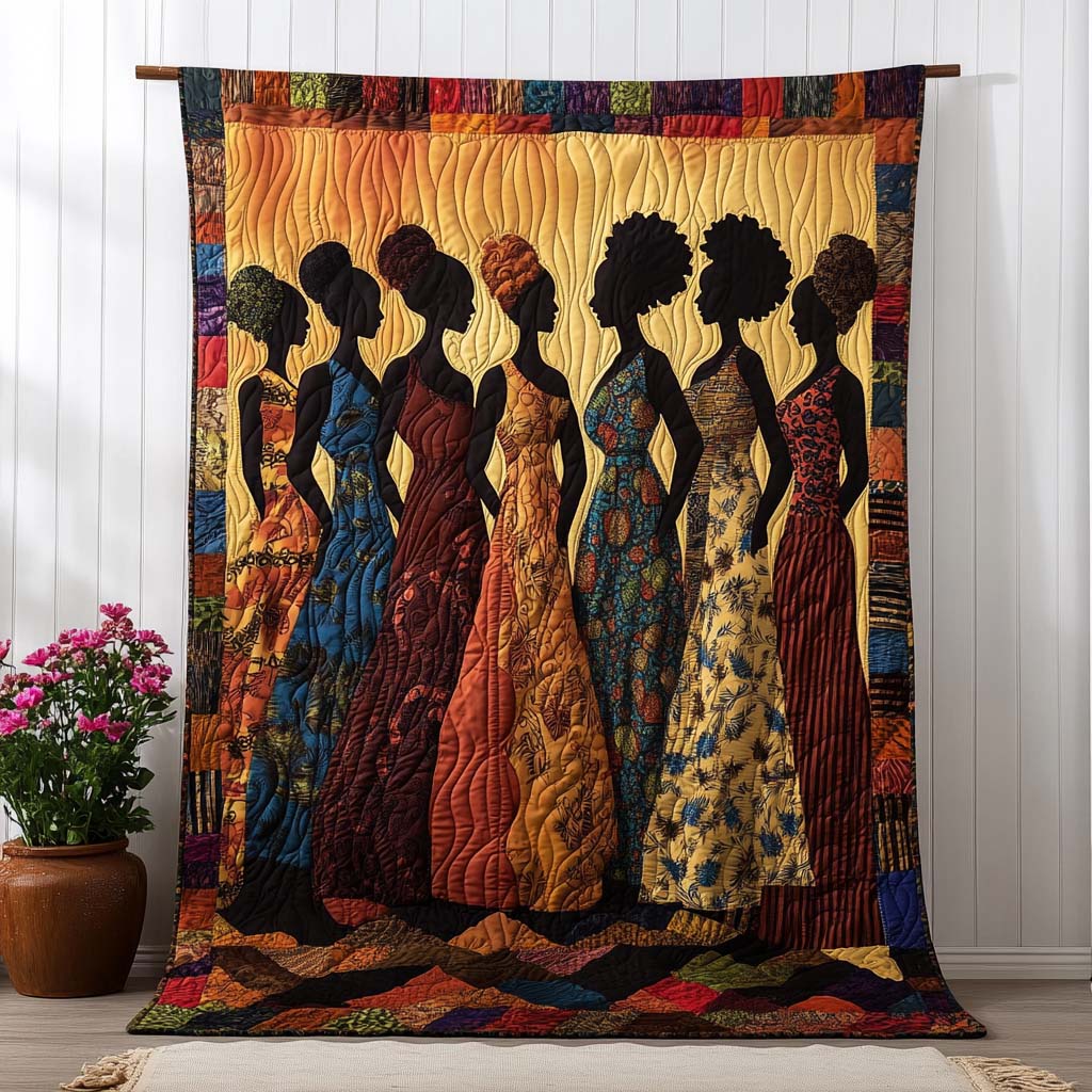 Power in Poise Quilted Blanket Nice Throw Blanket Black Women Melanin Gifts Power in Poise Quilted Blanket Nice Throw Blanket Black Women Melanin Gifts