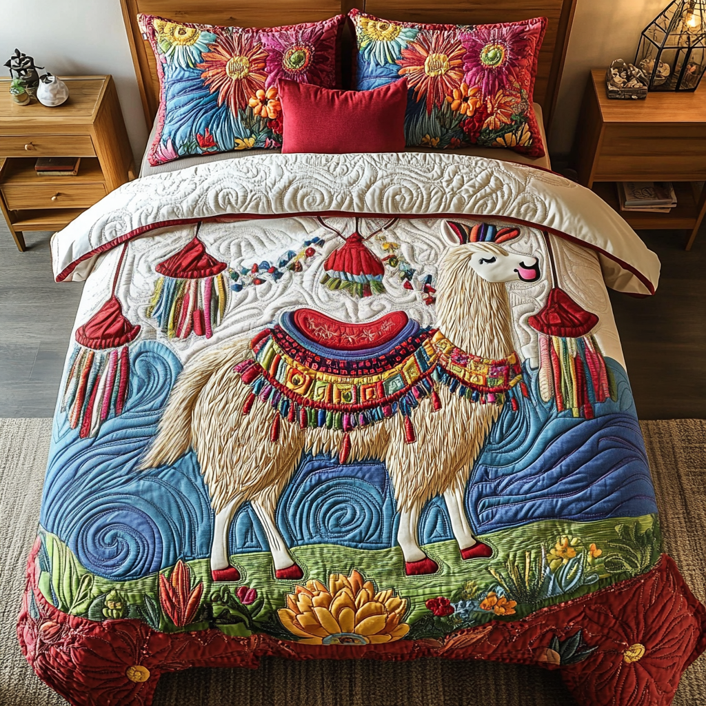 Prairie Peace Quilted Bedding Set Duvet Cover Bed Sheet Set Presents For Sheep Lovers Prairie Peace Quilted Bedding Set Duvet Cover Bed Sheet Set Presents For Sheep Lovers