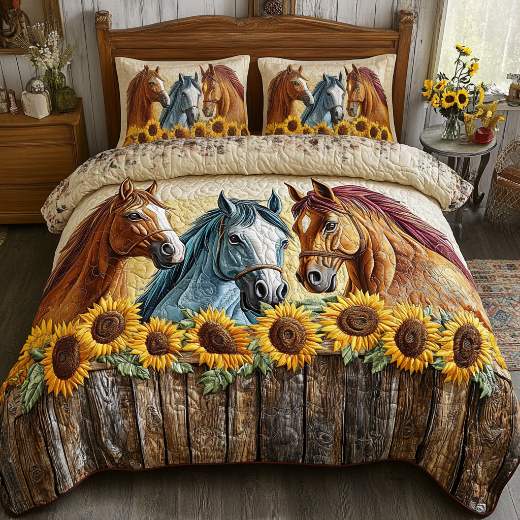 Prairie Pride Quilted Bedding Set Duvet Cover Merch Best Gifts For Horse People Prairie Pride Quilted Bedding Set Duvet Cover Merch Best Gifts For Horse People