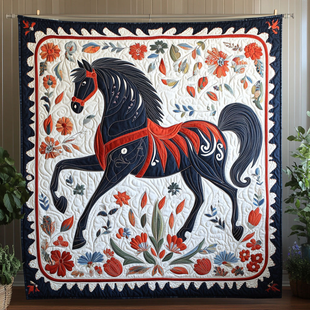 Prairie Spirit Horse Quilted Blanket Cute Colorful Blanket Gifts For New Horse Owners Prairie Spirit Horse Quilted Blanket Cute Colorful Blanket Gifts For New Horse Owners