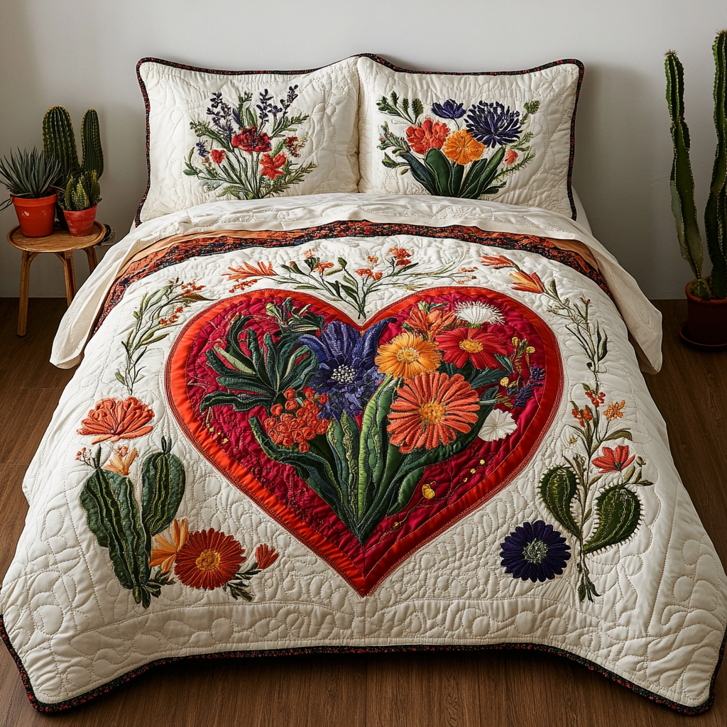 Prickly Love Quilted Bedding Set Duvet Cover Bed Sheet Set Cactus Themed Gifts Prickly Love Quilted Bedding Set Duvet Cover Bed Sheet Set Cactus Themed Gifts