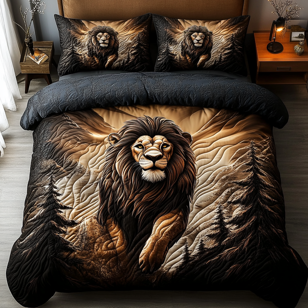 Pride Power Quilted Bedding Set Duvet Cover Bedspread Unique Lion Gifts Pride Power Quilted Bedding Set Duvet Cover Bedspread Unique Lion Gifts