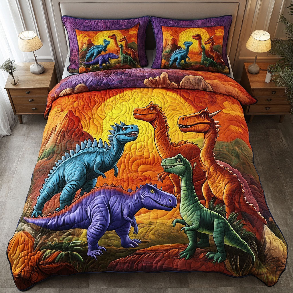 Primeval Path Quilted Bedding Set Duvet Cover Bed Sheet Set Best Dinosaur Gifts Primeval Path Quilted Bedding Set Duvet Cover Bed Sheet Set Best Dinosaur Gifts