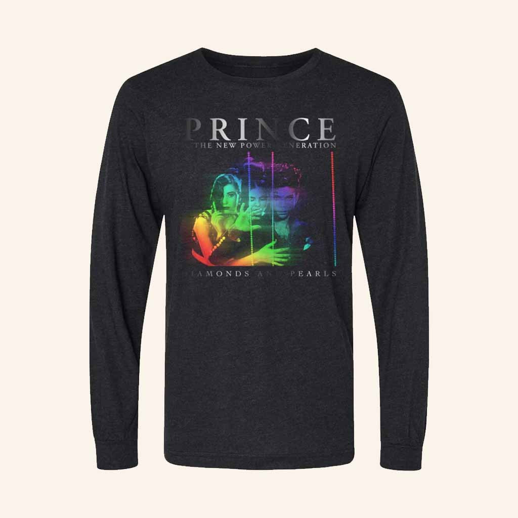 Prince Merch Diamonds And Pearls Hologram Long Sleeve Shirt Gift Ideas For Music Lovers Prince Merch Diamonds And Pearls Hologram Long Sleeve Shirt Gift Ideas For Music Lovers