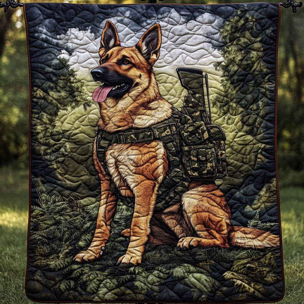 Protector Quilted Blanket Cute Colorful Blanket German Shepherd Gifts Dog Lovers  Protector Quilted Blanket Cute Colorful Blanket German Shepherd Gifts Dog Lovers