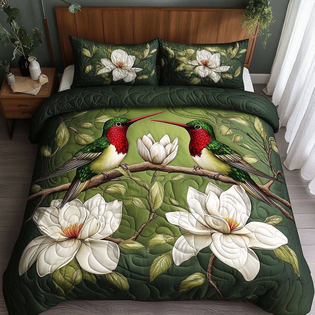 Purple Paradise Quilted Bedding Set Duvet Cover Bedspread Hummingbird Themed Gifts Purple Paradise Quilted Bedding Set Duvet Cover Bedspread Hummingbird Themed Gifts