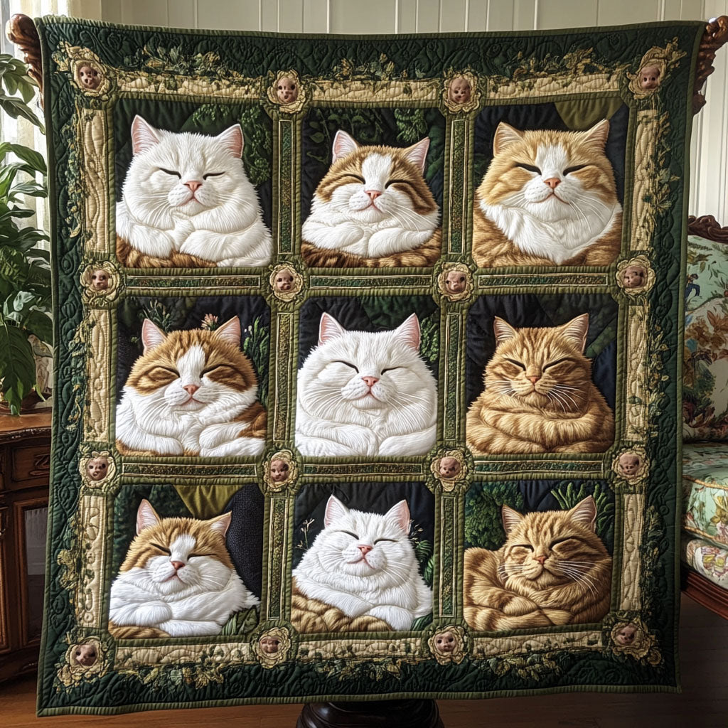 Purring Grounds Quilted Blanket Nice Throw Blanket Cool Cat Gifts Christmas Purring Grounds Quilted Blanket Nice Throw Blanket Cool Cat Gifts Christmas
