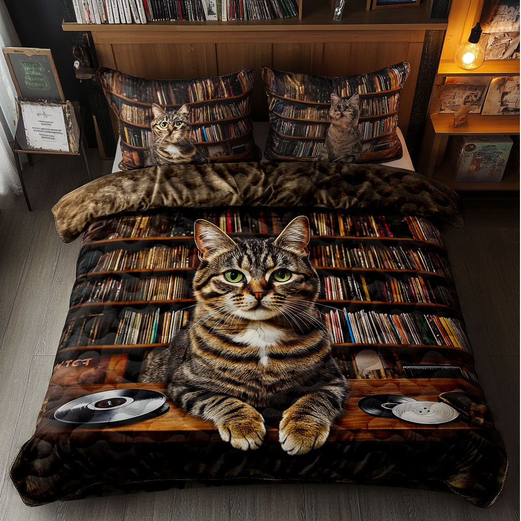Purring Pages Quilted Bedding Set Duvet Cover Bed Sheet Set Cat Person Presents Purring Pages Quilted Bedding Set Duvet Cover Bed Sheet Set Cat Person Presents