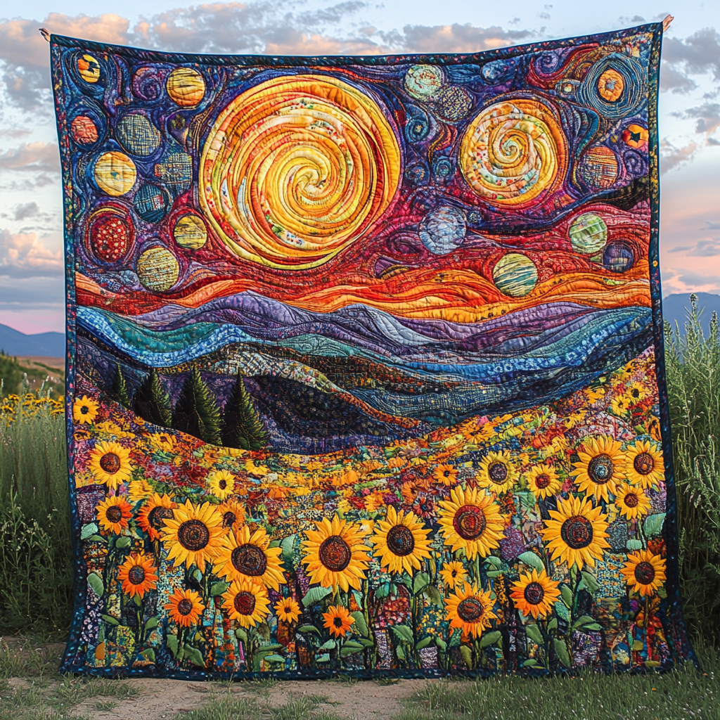 Radiant Fields Quilted Blanket Cute Throw Blanket Holiday Gifts For Wife Radiant Fields Quilted Blanket Cute Throw Blanket Holiday Gifts For Wife
