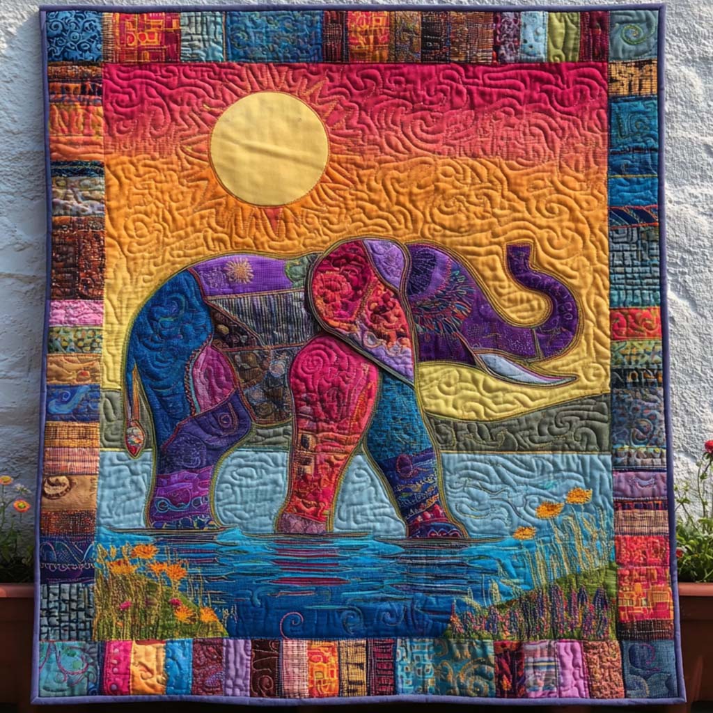 Radiant Stroll Quilted Blanket Nice Throw Blanket Elephant Gifts For Xmas Radiant Stroll Quilted Blanket Nice Throw Blanket Elephant Gifts For Xmas