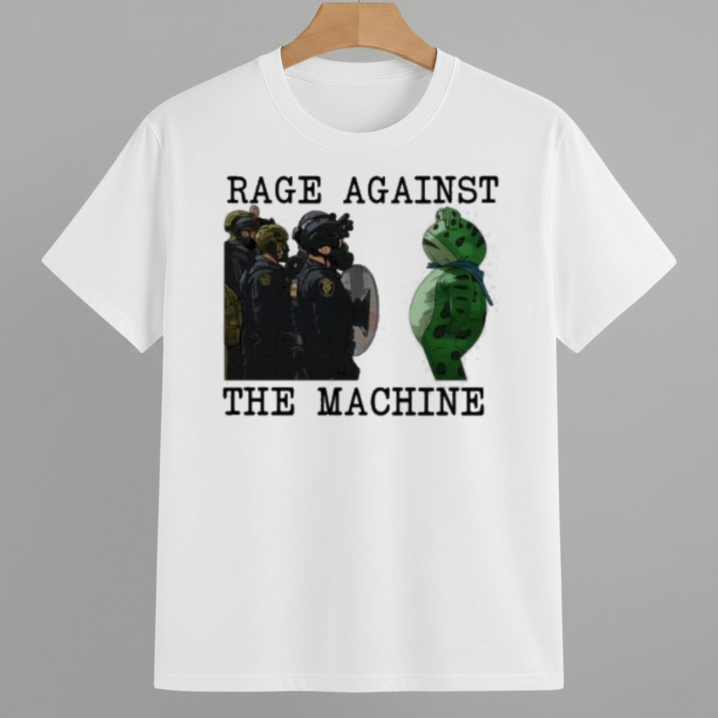 Rage Against The Machine Frog Anti ICE 2025 Shirt Portland Frog Protest Merch Rage Against The Machine Frog Anti ICE 2025 Shirt Portland Frog Protest Merch