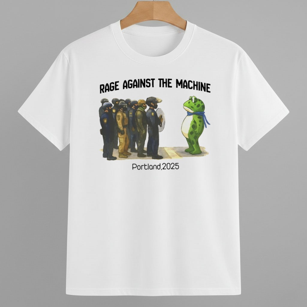 Rage Against the Machine Portland 2025 Frog Art Shirt Portland Frog Resist Merch Rage Against the Machine Portland 2025 Frog Art Shirt Portland Frog Resist Merch