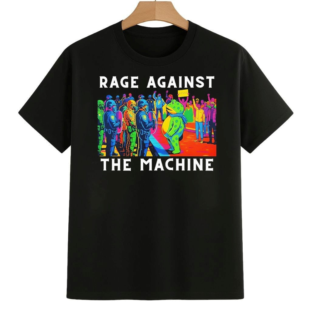 Rage Angainst The Machine Anti Trump Portland Frog Anti ICE Shirt Pro Democracy Frog Merch Rage Angainst The Machine Anti Trump Portland Frog Anti ICE Shirt Pro Democracy Frog Merch