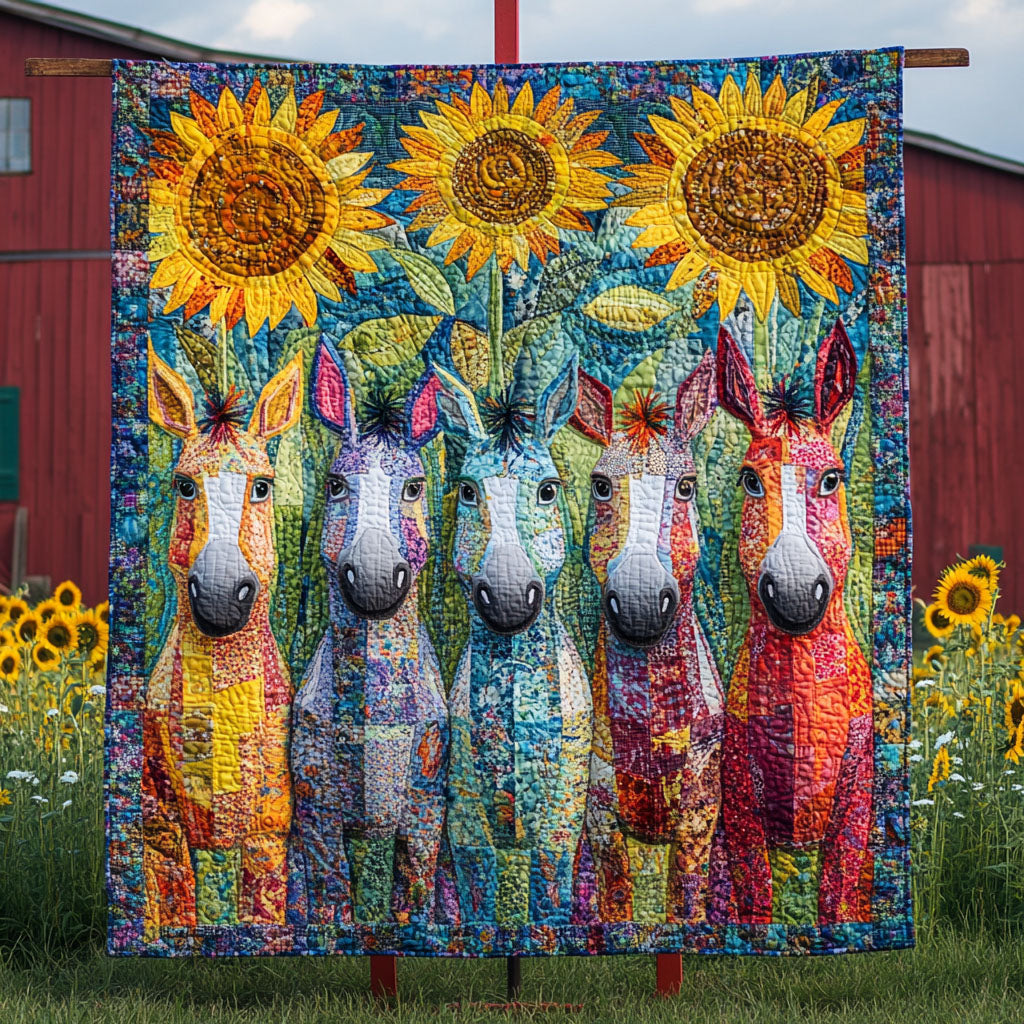 Rainbow Donkeys Quilted Blanket Sofa Throw Blanket Donkey Present Ideas Rainbow Donkeys Quilted Blanket Sofa Throw Blanket Donkey Present Ideas