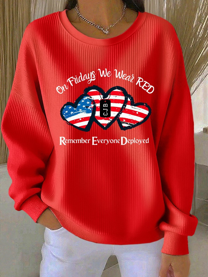 Red Charlie Kirk Freedom Sweatshirt On Fridays We Wear Red Charlie Kirk Apparel Gifts For Trump Lovers Red Charlie Kirk Freedom Sweatshirt On Fridays We Wear Red Charlie Kirk Apparel Gifts For Trump Lovers