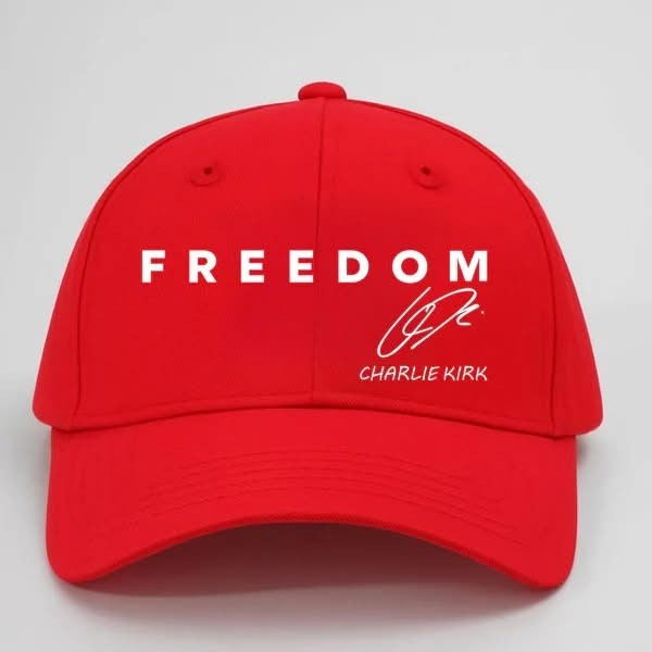 Red Freedom Charlie Kirk Hat Charlie Kirk Funeral Merch Patriotic Gifts For Men Red Freedom Charlie Kirk Hat Charlie Kirk Funeral Merch Patriotic Gifts For Men