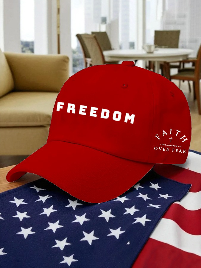 Red Freedom Charlie Kirk Hat Faith Over Fear Baseball Cap Gifts For Patriots Red Freedom Charlie Kirk Hat Faith Over Fear Baseball Cap Gifts For Patriots