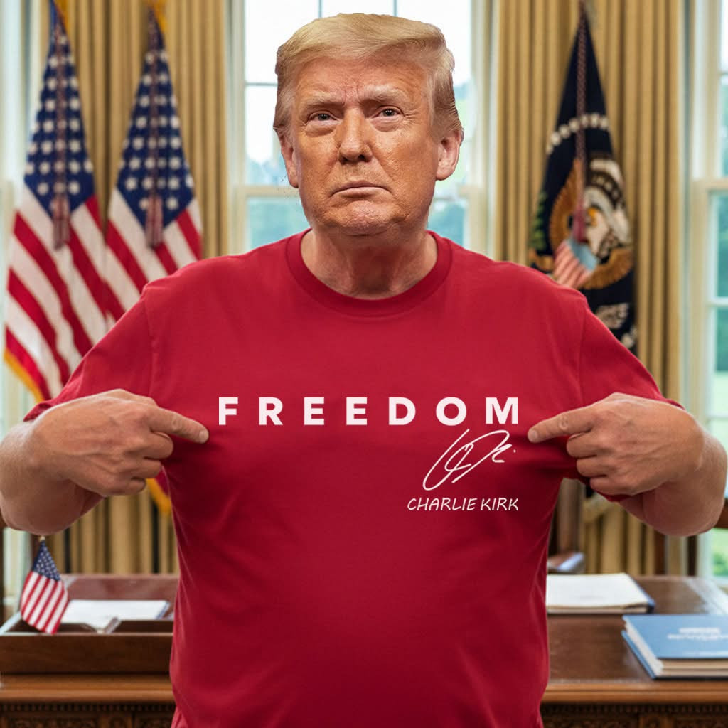 Red Freedom Charlie Kirk Shirt Wear Red For Charlie Kirk Day Gifts For Trump Supporters Red Freedom Charlie Kirk Shirt Wear Red For Charlie Kirk Day Gifts For Trump Supporters
