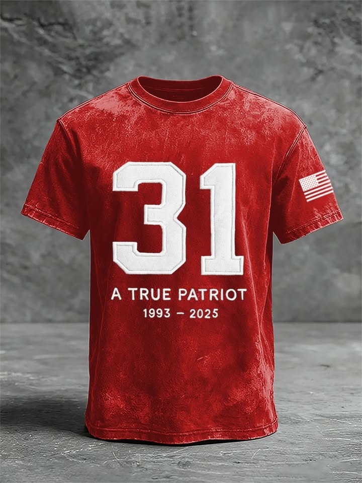 Red Freedom Charlie Kirk T-Shirt 31 A True Patriot Shirt Patriotic Gifts For Brother