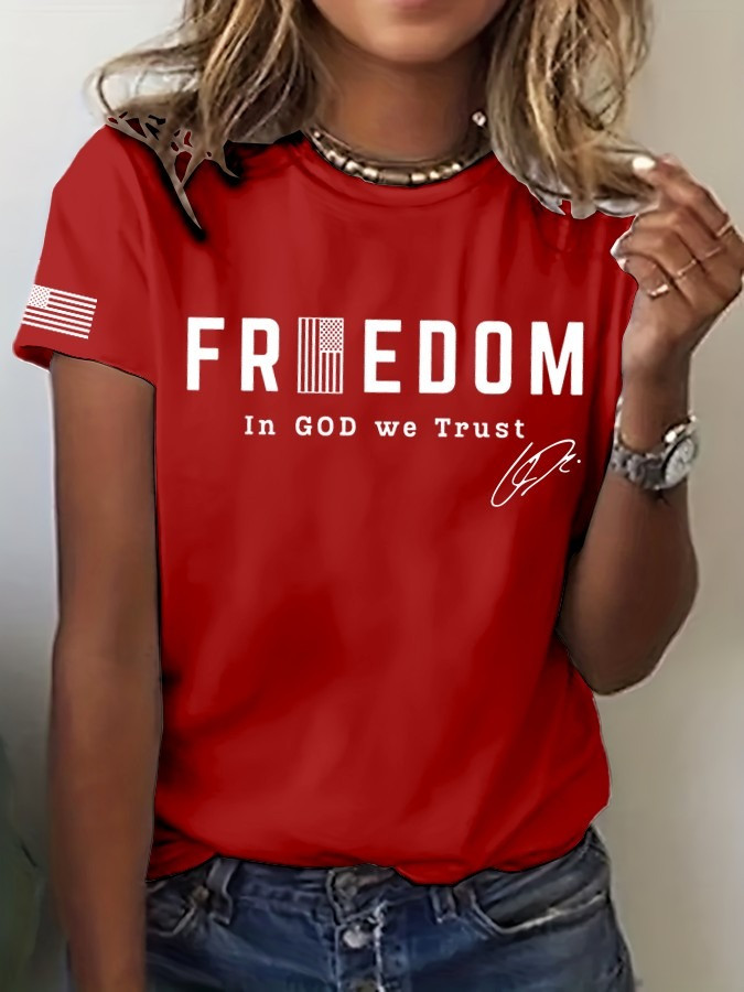 Red Freedom Charlie Kirk T-Shirt In God We Trust Shirt Gifts For MAGA Supporters Red Freedom Charlie Kirk T-Shirt In God We Trust Shirt Gifts For MAGA Supporters