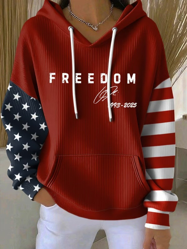 Red Freedom Hoodie Charlie Kirk Clothing Turning Point Charlie Kirk Merch Gifts For Patriots Red Freedom Hoodie Charlie Kirk Clothing Turning Point Charlie Kirk Merch Gifts For Patriots