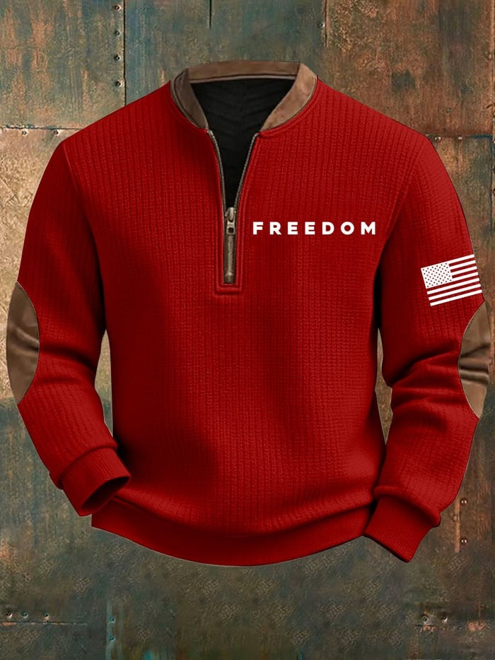 Red Freedom Quarter Zip Sweatshirt Charlie Kirk Clothing Charlie Kirk Funeral Merch Red Freedom Quarter Zip Sweatshirt Charlie Kirk Clothing Charlie Kirk Funeral Merch