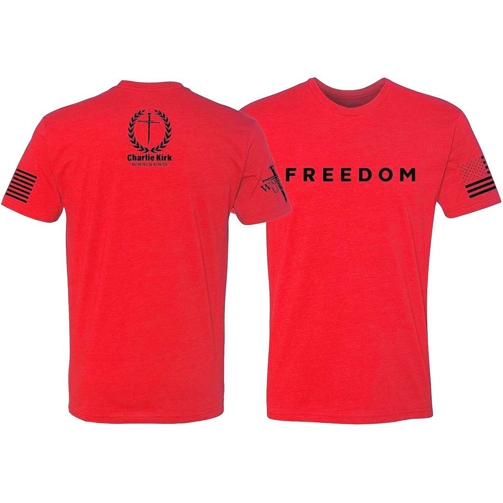 Red Freedom Shirt Charlie Kirk T-Shirt TPUSA Merch Charlie Kirk Memorial Gifts Red Freedom Shirt Charlie Kirk T-Shirt TPUSA Merch Charlie Kirk Memorial Gifts