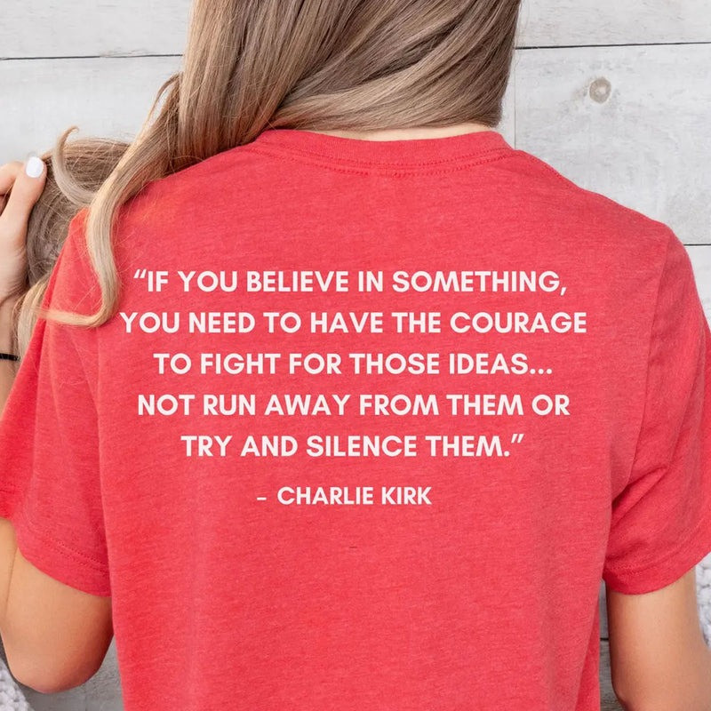 Red Freedom Shirt Charlie Kirk TPUSA Merch Charlie Kirk Inspired Quote T-Shirt Patriotic Gifts Red Freedom Shirt Charlie Kirk TPUSA Merch Charlie Kirk Inspired Quote T-Shirt Patriotic Gifts