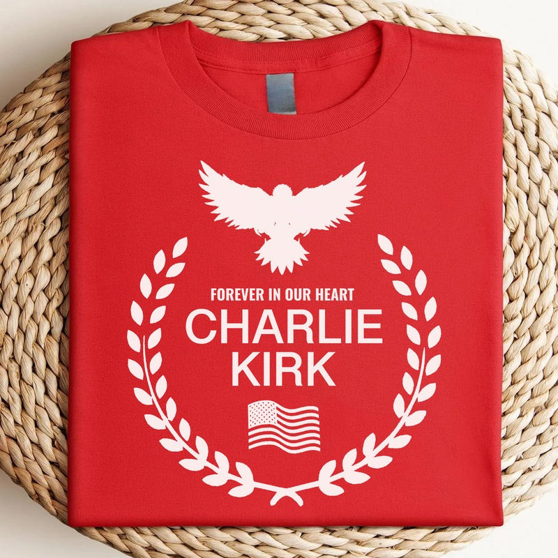 Red Freedom Shirt Charlie Kirk TPUSA Merch Forever In Our Heart Charlie Kirk Apparel Red Freedom Shirt Charlie Kirk TPUSA Merch Forever In Our Heart Charlie Kirk Apparel