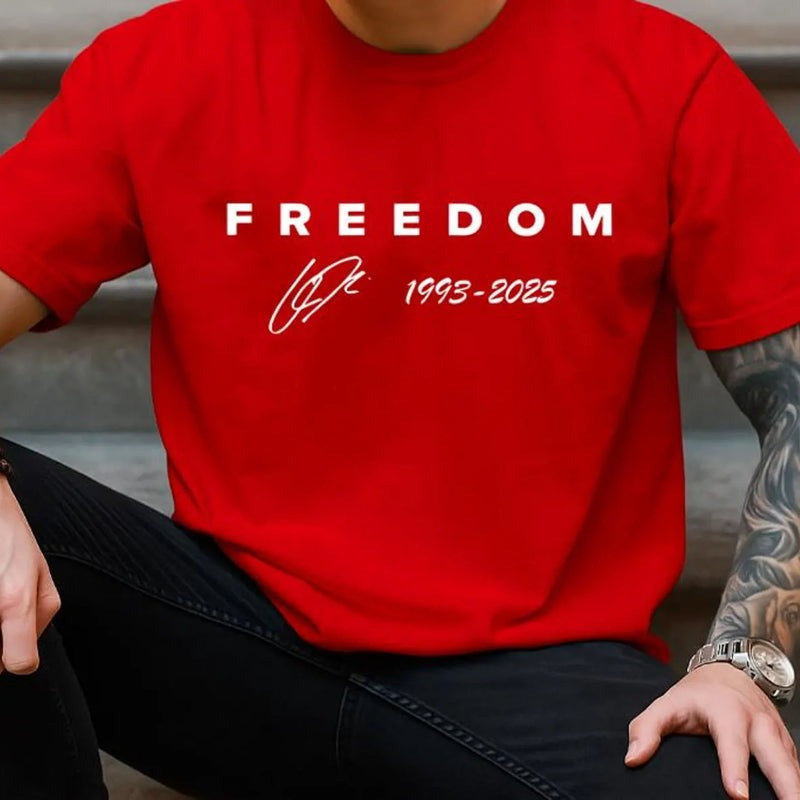 Red Freedom Shirt Charlie Kirk TPUSA Merch RIP Charlie Kirk Shirt Gifts For MAGA Supporters Red Freedom Shirt Charlie Kirk TPUSA Merch RIP Charlie Kirk Shirt Gifts For MAGA Supporters