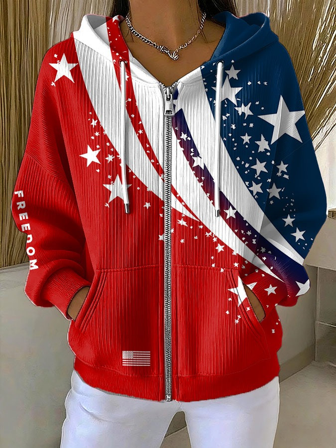Red Freedom Zip Hoodie Charlie Kirk Clothing Turning Point USA Merch Gifts For Patriots Red Freedom Zip Hoodie Charlie Kirk Clothing Turning Point USA Merch Gifts For Patriots