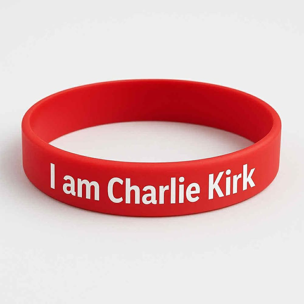 Red I Am Charlie Kirk Sports Bracelet Charlie Kirk Merch Gifts For Trump Supporters Red I Am Charlie Kirk Sports Bracelet Charlie Kirk Merch Gifts For Trump Supporters