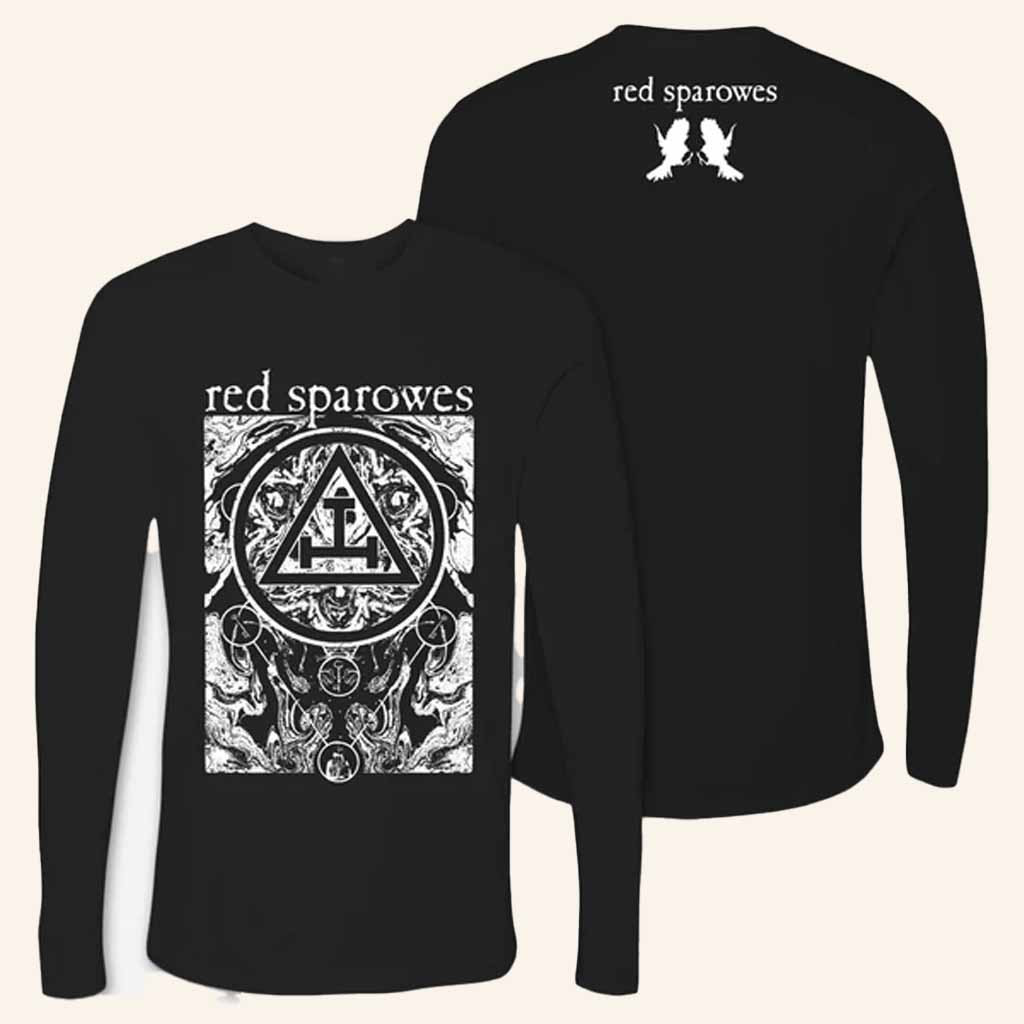Red Sparowes Merch Circles Black Long Sleeve Shirt Music Gift Ideas For Guys