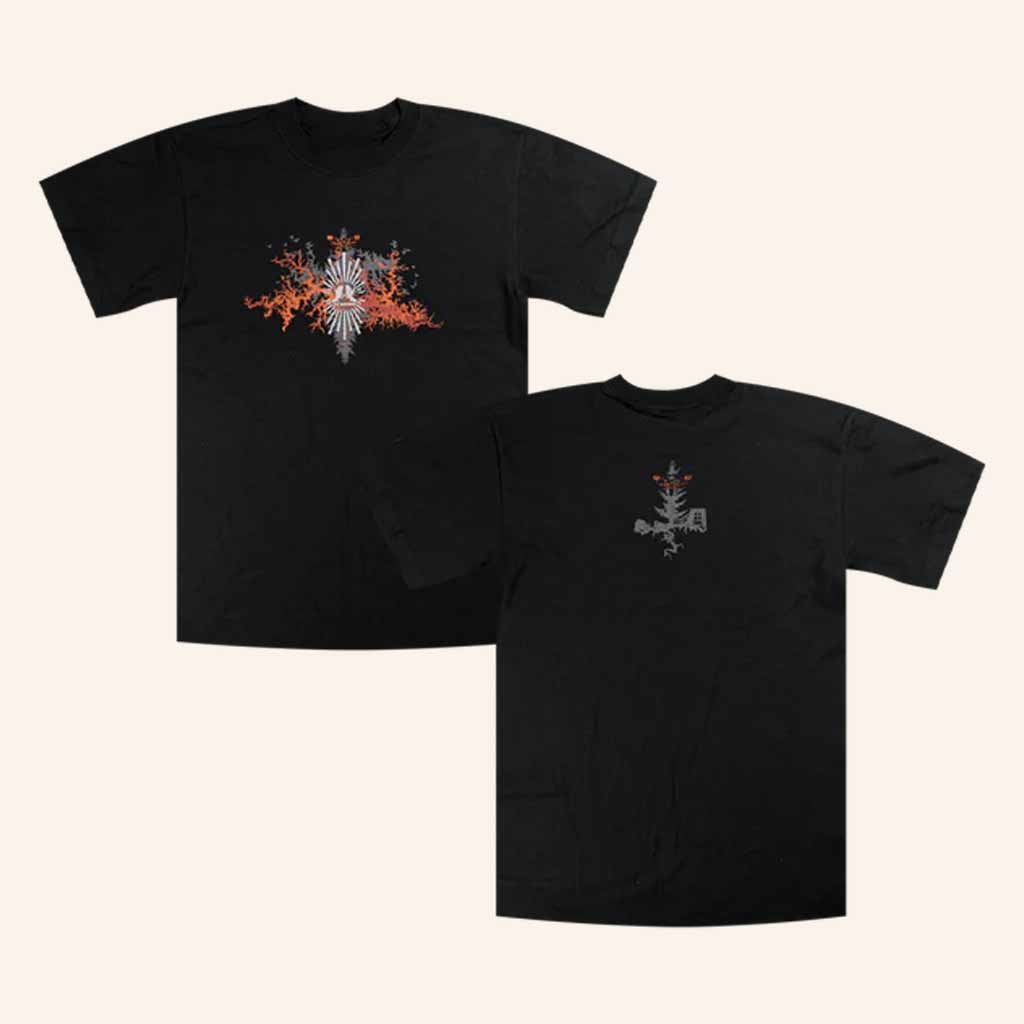 Red Sparowes Merch Electric Fire Black T-Shirt Gifts For Music Fans