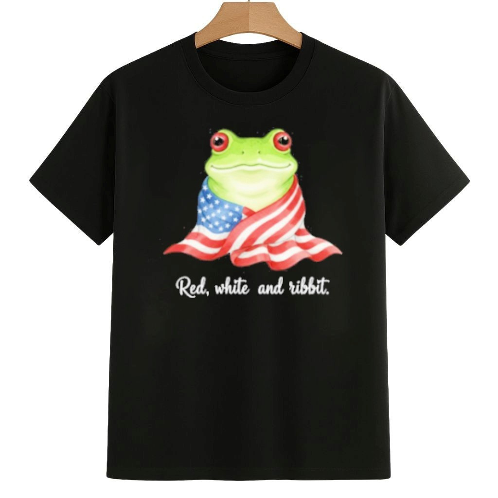 Red, White And Ribbit Free Portland Frog Protest Shirt Anti ICE Frog Merch Red, White And Ribbit Free Portland Frog Protest Shirt Anti ICE Frog Merch
