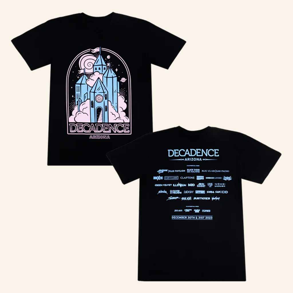 Relentless Beats Merch Decadence 2023 Lineup Black T-Shirt Gift For EDM fans